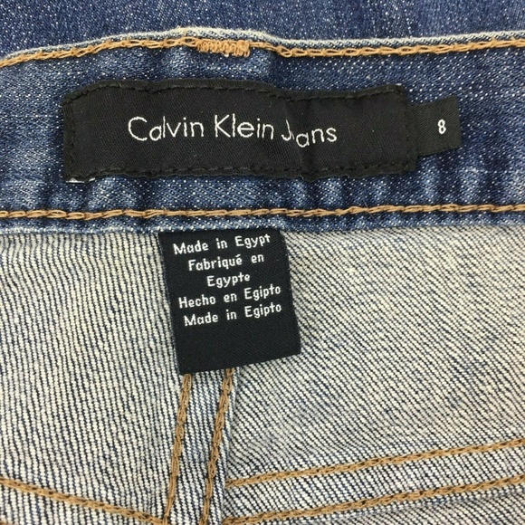 Calvin Klein Flare Fit Jeans Medium Wash Size 8 - Picture 6 of 7